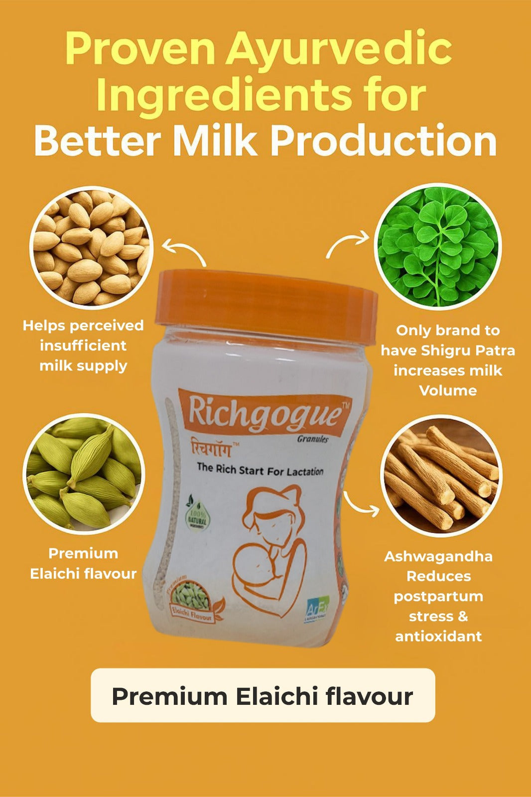 Richgogue Granules | Lactation Support Granules | 200g