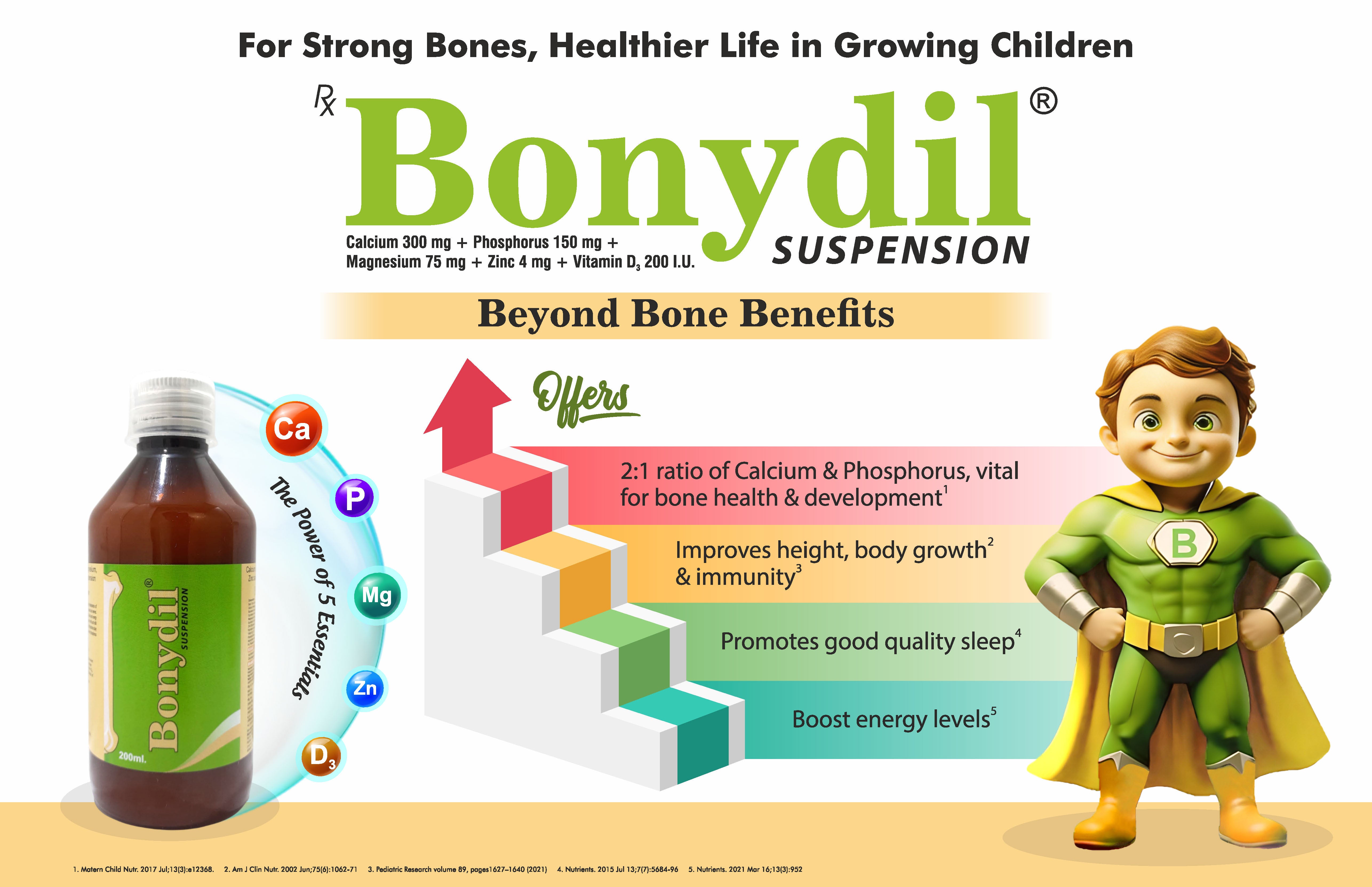 Bonydil Syrup - Kids Calcium and Vit D