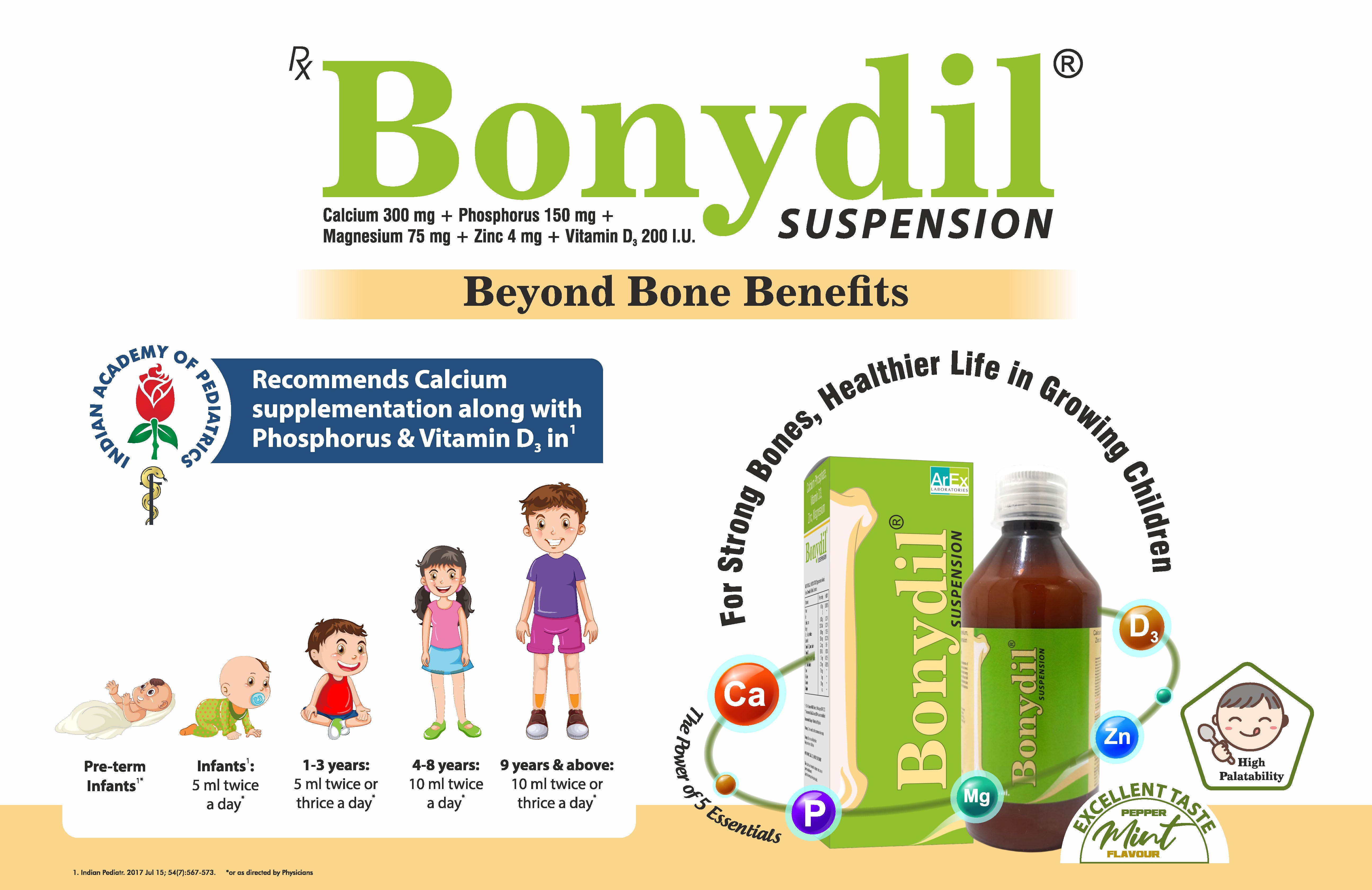 Bonydil Syrup - Kids Calcium and Vit D